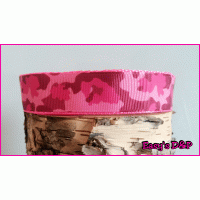 Camouflage roze kleur keus 2.5cm hb