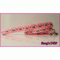 Neon roze doodskop ster 2.5cm hb