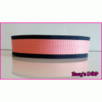 Donker blauw met baby roze H.B