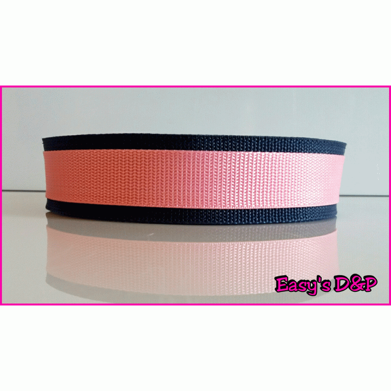 Donker blauw met baby roze H.B