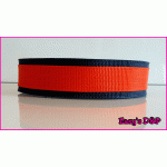 Donker blauw met rood H.B