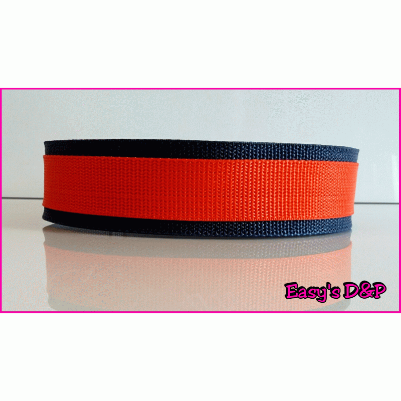 Donker blauw met rood H.B