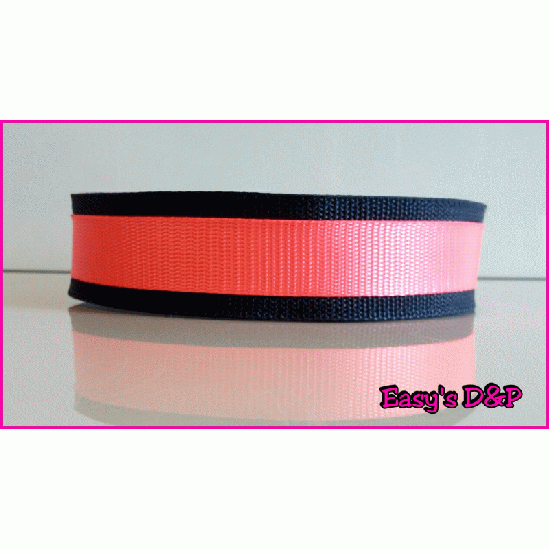 Donker blauw met neon roze H.B