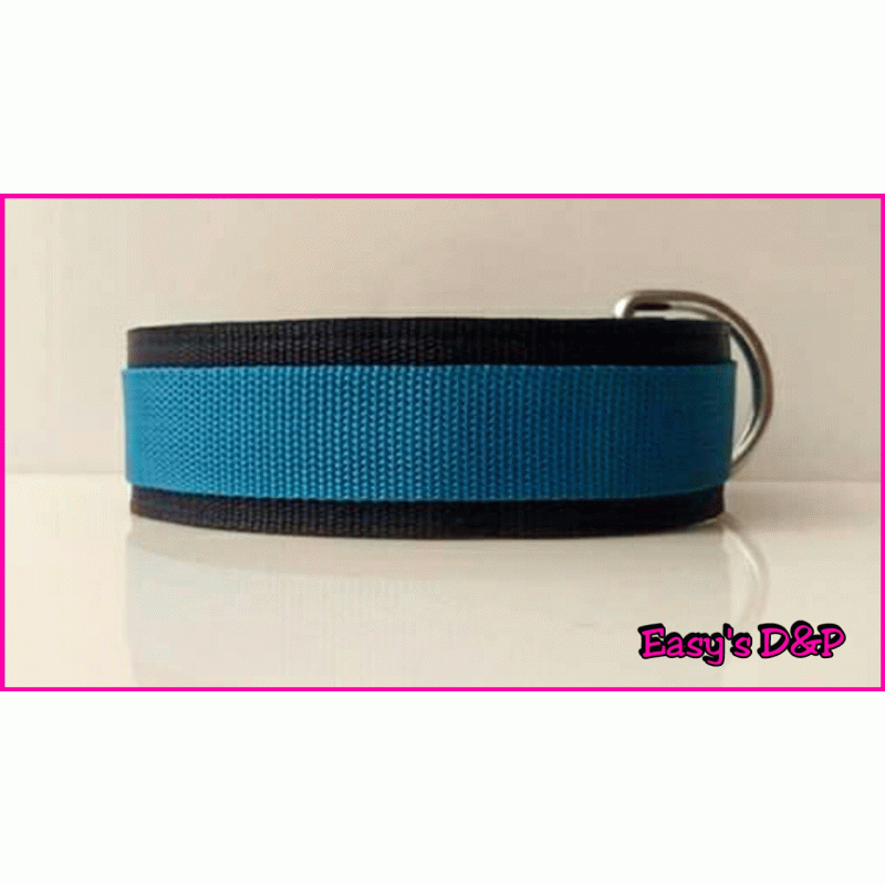 Donker blauw met turquoise H.B
