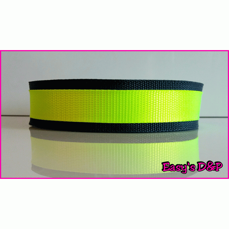 Donker blauw met neon geel H.B