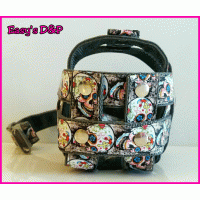 Muilkorf grijs skull kruis