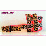 Muilkorf neon roze met panter print
