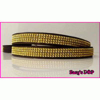 Bling bruin met goud 2.5 cm hb 