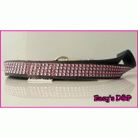 Bling grijs met roze 2.5 cm hb 