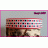 Sterren blauw en rood 2.5 cm hb
