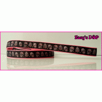 Skull omgedraaid neon roze hb