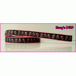 Lijn skull omgedraaid neon roze