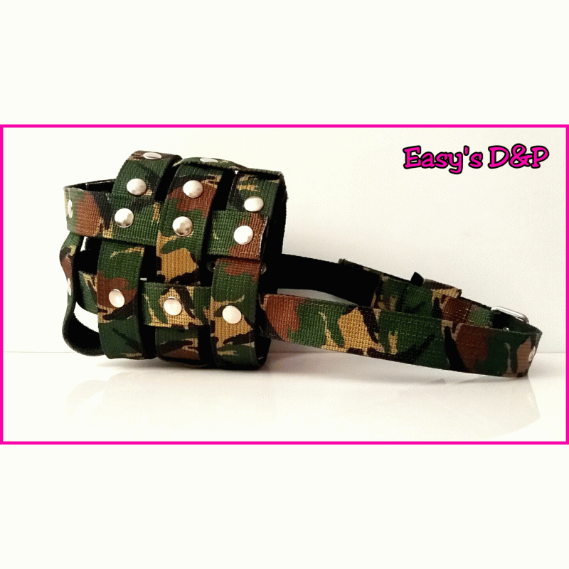 Muilkorf camouflage groen zwart 