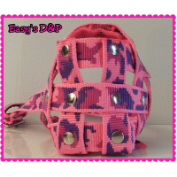 Muilkorf camouflage roze nylon