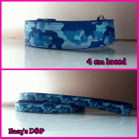 Blauw camouflage lint breed hb