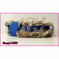 Kunst bont halsband kleur keus nylon 