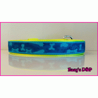 Camouflage blauw neon geel hb