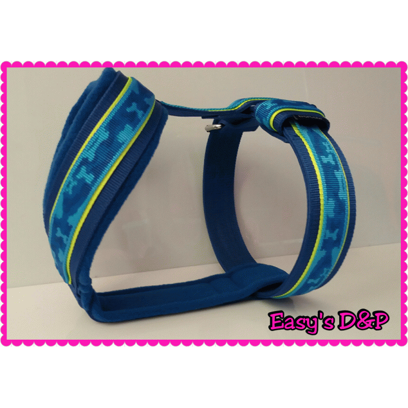 Tuig camouflage blauw neon geel 