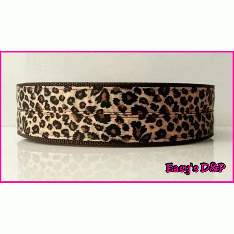 Panterprint bruin 2.5 cm hb