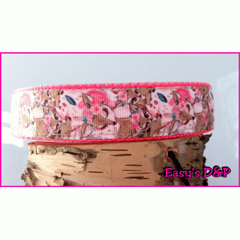 Hertjes neon roze 2.5 cm hb