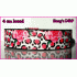 Panterprint roze bloemen zwart hb