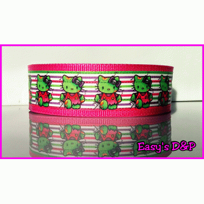 Halloween katje groen fuchsia hb