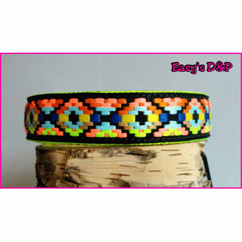 Bohemien style 2 neon geel 2.5cm hb