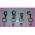 Lijn skull strik baby roze 