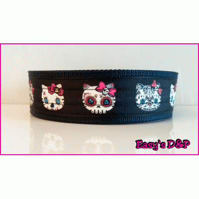 Skull hello kitty donker blauw hb