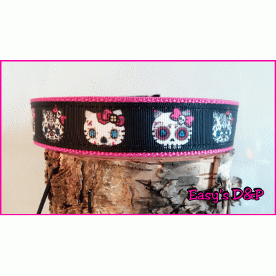 Skull hello kitty fuchsia 2.5 cm hb