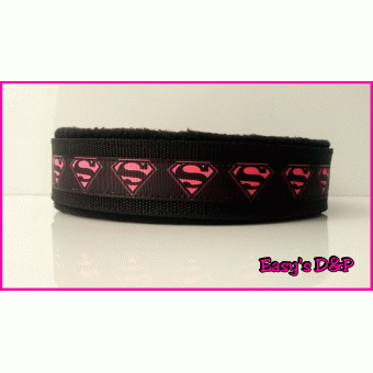 Zwart roze superman zwart hb