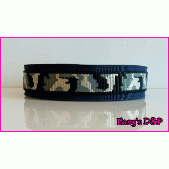 H.b donker blauw met grijs camo 