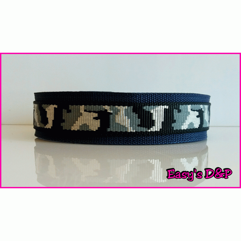 H.b donker blauw met grijs camo 