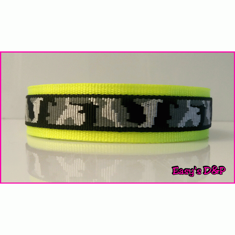 Neon geel camouflage grijs hb