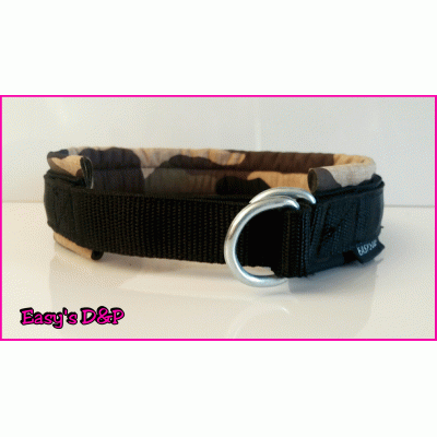 Sliphalsband zwart camouflage voering Sliphalsband zwart camouflage voering
