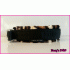 Sliphalsband zwart panterprint voering 