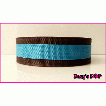 Bruin met licht blauw hb