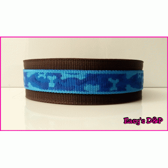 Bruin met blauw camo hb
