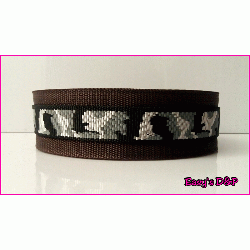 Bruin met grijs camouflage hb