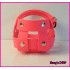 Muilkorf neon roze biothane