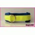 Sliphalsband blauw met neon geel