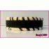 Sliphalsband zwart tijger fleece