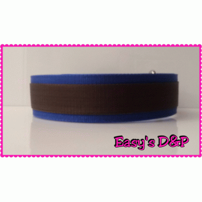 Kobaltblauw met bruin hb