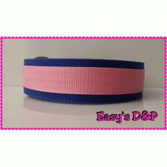 Kobaltblauw met baby roze hb