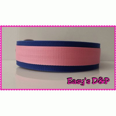 Kobaltblauw met baby roze hb