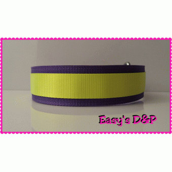 Paars met neon geel hb