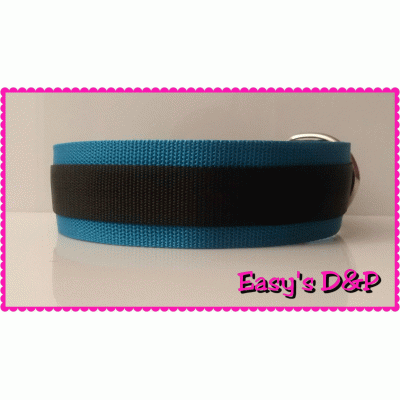 Turquoise met zwart hb