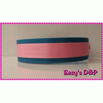 Turquoise met baby roze hb