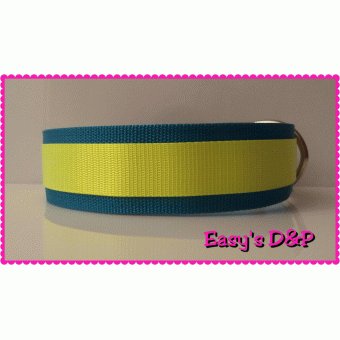 Turquoise met neon geel hb