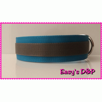 Turquoise met grijs hb